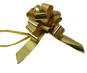 31mm Metallic Gold Pull Bows x 30pcs-0