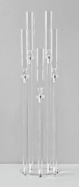 Round Base Acrylic Candleholder 22 x 22 x 88cm-0