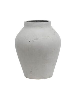 Florence Vase White 28 x 23 x 23cm-0