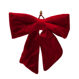 Velvet Bow Red 30 x 30cm