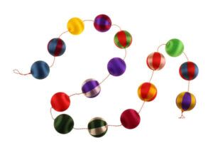 180cm Harlequin Ball Garland Mixed-0
