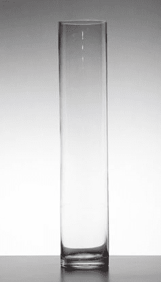 Glass Cylinder Vase 30 x 10cm-0
